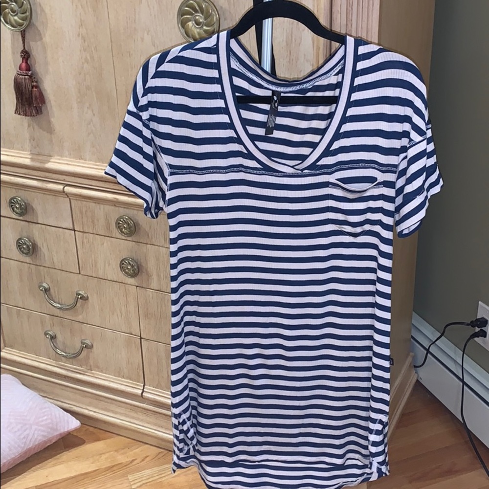 Blue and White stripped Sundress